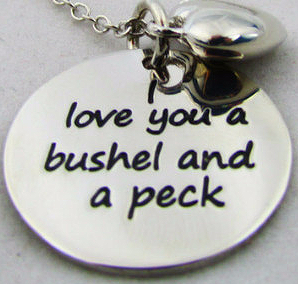 "My Granddaughter, I Love You to the Moon and Back" necklace